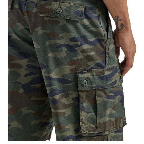 Lee Men's Cargo Shorts Camouflage Pocket Lightweight Camo Green Size 46 NWT - Picture 1 of 10